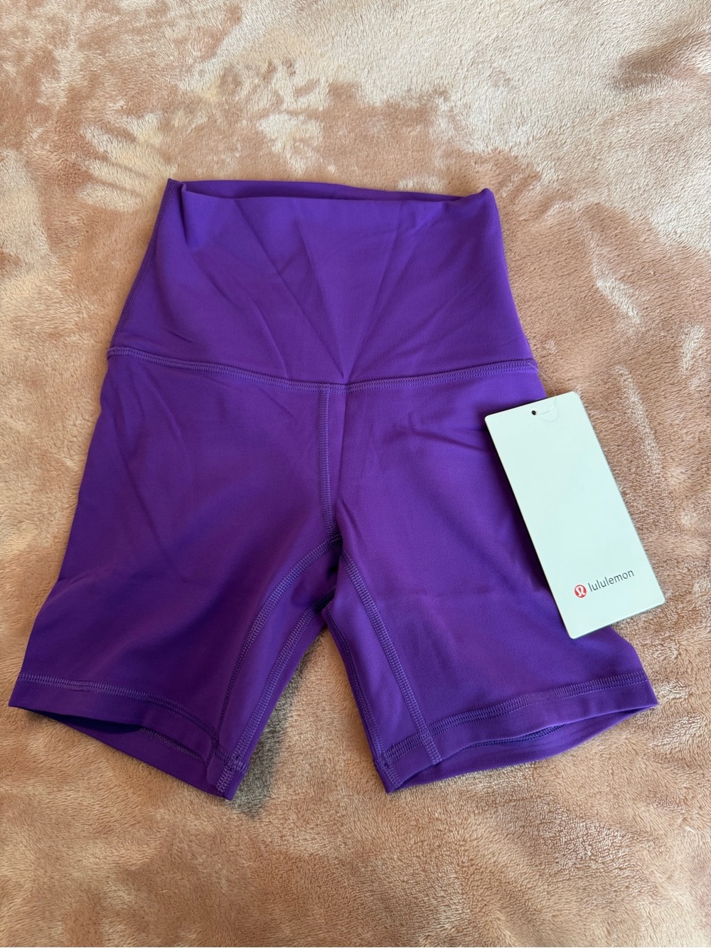 NWT Lululemon Align 6” High Rise Shorts, Purple, Size 0